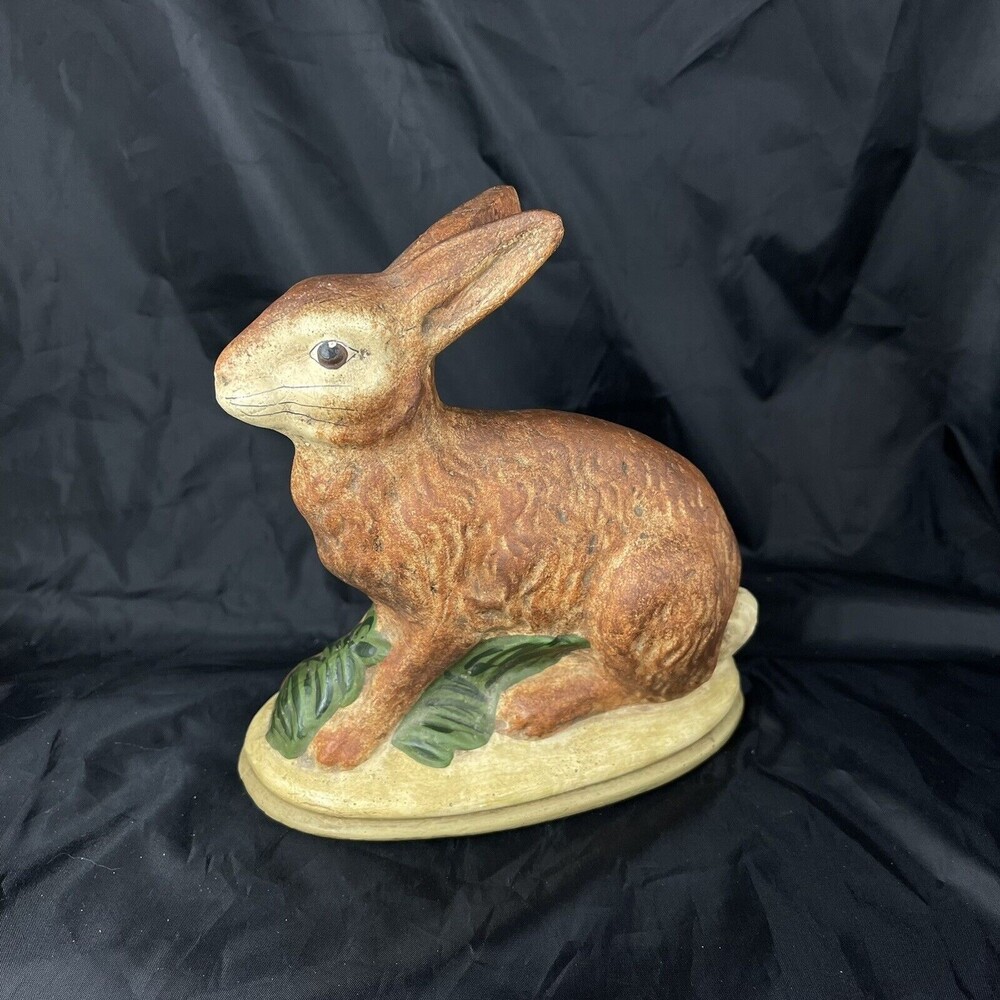 Walnut Ridge Primitives Chalkware Bunny Rabbit Singed Kathi Lorance Bejma 1993
